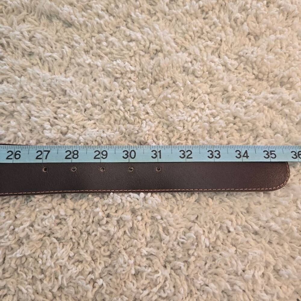 The Limited Dark Brown Wide Leather Waist Belt Made in Italy Size Small - Picture 5 of 8
